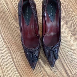 Nine West ladies brown pumps